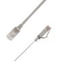 LinkIT U/UTP Cat.6A Flat 10 m Grå Patch, PVC, 1x4mm, 34AWG (UTP-FL6A-01000-GY)