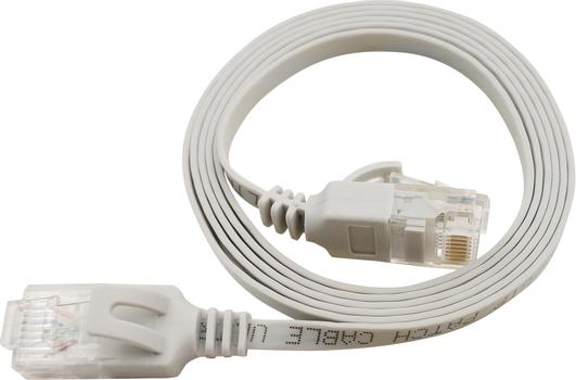 LinkIT Flat U/UTP Cat6a grå 0.2m AWG  34/7 , PVC , 1x4mm (UTP-FL6A-00020-GY)