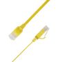 LinkIT Flat U/UTP Cat6a gul 3m AWG  34/7 | PVC | 1x4mm