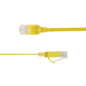 LinkIT Flat U/UTP Cat6a gul 3.5m AWG  34/7 , PVC , 1x4mm (UTP-FL6A-00350-GL)