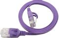 LinkIT Flat U/UTP Cat6a lilla 0.3m AWG  34/7 | PVC | 1x4mm (UTP-FL6A-00030-PU)
