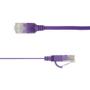 LinkIT Flat U/UTP Cat6a lilla 0.3m AWG  34/7 | PVC | 1x4mm (UTP-FL6A-00030-PU)