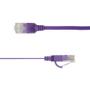 LinkIT U/UTP Cat.6A Flat Purple 0.2m Patch | PVC | 1x4mm | 34 AWG (UTP-FL6A-00020-PU)