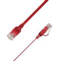 LinkIT Flat U/UTP Cat6a rød 0.2m AWG  34/7 , PVC , 1x4mm