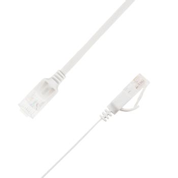 LinkIT Flat U/UTP Cat6a hvit 0.2m AWG  34/7 , PVC , 1x4mm (UTP-FL6A-00020-WH)