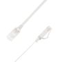 LinkIT Flat U/UTP Cat6a hvit 0.2m AWG  34/7 | PVC | 1x4mm
