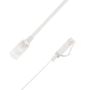 LinkIT U/UTP Cat.6A Flat White 0.2m Patch | PVC | 1x4mm | 34 AWG