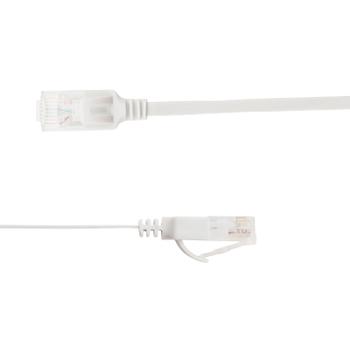 LinkIT Flat U/UTP Cat6a hvit 1.5m AWG  34/7 , PVC , 1x4mm (UTP-FL6A-00150-WH)