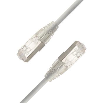 LinkIT SlimPatch F/UTP Cat6a grå 0.2m AWG 28/1 , LSZH , 4.7mm (SFTPC6A-0020M-GY)