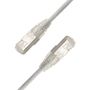 LinkIT SlimPatch F/UTP Cat6a grå 0.3m AWG 28/1 | LSZH | 4.7mm