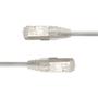 LinkIT SlimPatch F/UTP Cat6a grå 2m AWG 28/1 , LSZH , 4.7mm (SFTPC6A-0200M-GY)