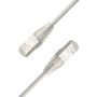 LinkIT SlimPatch F/UTP Cat6a hvit 3m AWG 28/1 | LSZH | 4.7mm