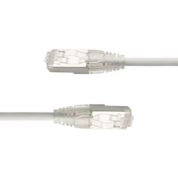 LinkIT U/FTP Slim Cat.6a hvit 1,5m LSZH | AWG 28 | Snagless | OD 4.8mm (LI-SC6AUFTP-0150-W)