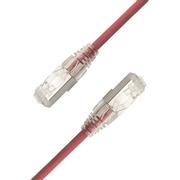 LinkIT SlimPatch F/UTP Cat6a rød 10m AWG 28/1 , LSZH , 4.7mm