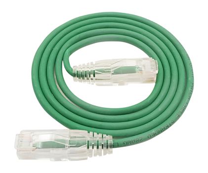 LinkIT SlimPatch U/UTP Cat6a grønn 0.3m AWG 28/7 | LSZH | 3,6mm (SUTPC6A-0025M-GR)