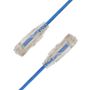 LinkIT SlimPatch U/UTP Cat6a blå 0.3m AWG 28/7 | LSZH | 3,6mm