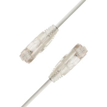 LinkIT SlimPatch U/UTP Cat6a hvit 1m AWG 28/7 | LSZH | 3,6mm (SUTPC6A-0100M-WH)
