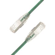 LinkIT SlimPatch F/UTP Cat6a grønn 0.2m AWG 28/1 | LSZH | 4.7mm