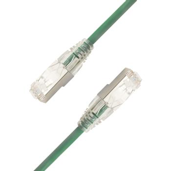 LinkIT U/FTP Slim Cat.6a grønn 1m LSZH | AWG 28 | Snagless | OD 4.8mm (LI-SC6AUFTP-0100-GR)