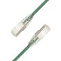 LinkIT SlimPatch F/UTP Cat6a grønn 0.2m AWG 28/1 | LSZH | 4.7mm