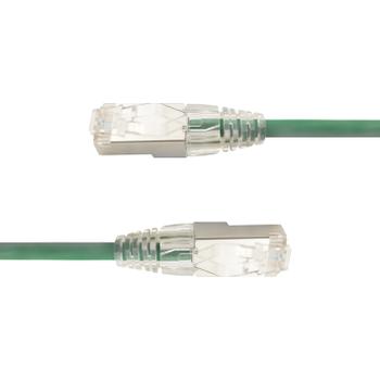 LinkIT U/FTP Slim Cat.6a grønn 1m LSZH | AWG 28 | Snagless | OD 4.8mm (LI-SC6AUFTP-0100-GR)