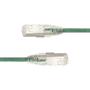 LinkIT SlimPatch F/UTP Cat6a grønn 0.5m AWG 28/1 , LSZH , 4.7mm (SFTPC6A-0050M-GR)