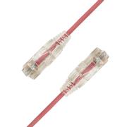 LinkIT SlimPatch U/UTP Cat6a rød 0.5m AWG 28/7 | LSZH | 3,6mm
