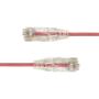 LinkIT SlimPatch U/UTP Cat6a rød 1m AWG 28/7 | LSZH | 3,6mm (SUTPC6A-0100M-RD)