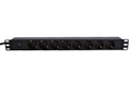 LinkIT 19" Strømskinne 8xCEE7/4 2m C14 (UPS) , 10A , 1U (PDU-8S-2M-C14-P)