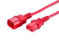 LinkIT strømkabel C13/C14 rød 1,5m PVC | 3 x 1,00 mm² | H05VV-F