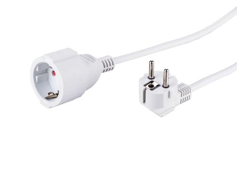 LinkIT ström kabel Extension Vit 7.5 m CEE 7/7 - CEE 7/4 |  3x1,5mm² | 16A/230V (VAL-F105-075)