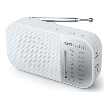 MUSE M-025 RW Radio Portable FM/AM White (M-025 RW)