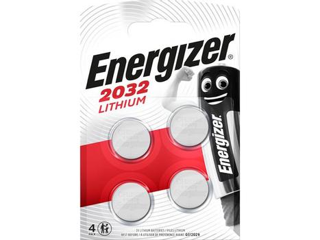 ENERGIZER Batteri ENERGIZER Lithium CR2032 (4) (377620)