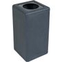 BrickBin Affaldsspand, BrickBin, 35x35x70cm, 65 l, grå, HDPE, grå/grå, med sækkeholder, til tungt affald, og kildesortering