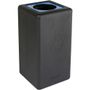 BrickBin Affaldsspand, BrickBin, 35x35x70cm, 65 l, sort, HDPE, sort/blå, med sækkeholder, til tungt affald, og kildesortering