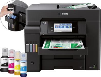 EPSON EcoTank ET-5850 All in One Blækprinter Multifunktion med Fax - Farve - Blæk (C11CJ29401)