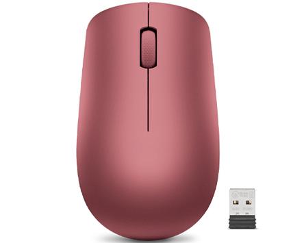 Lenovo 530 Wireless Mouse - mus - 2.4 GHz - Kirsebærrød (GY50Z18990)