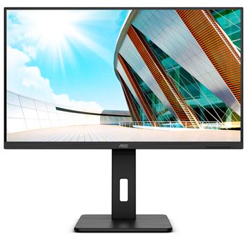 AOC C U32P2 - LED monitor - 31.5" - 3840 x 2160 4K @ 60 Hz - VA - 350 cd/m² - 3000:1 - 4 ms - 2xHDMI, DisplayPort - speakers - black (U32P2)