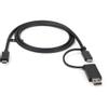 STARTECH USB C CABLE WITH USB A ADAPTER- 1M USB-C HYBRID DOCK CABLE CABL (USBCCADP)