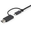 STARTECH USB C CABLE WITH USB A ADAPTER- 1M USB-C HYBRID DOCK CABLE CABL (USBCCADP)