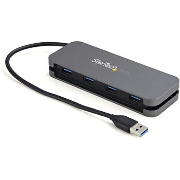 STARTECH StarTech.com 4 Port USB 3.0 Hub - USB-A to 4 x USB-A - SuperSpeed 5Gbps Portable USB 3.1 Gen 1 Type-A Hub (HB30AM4AB)