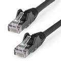 STARTECH 50CM LSZH CAT6 ETHERNET CABLE - SNAGLESS UTP PATCH CORD BLACK CABL