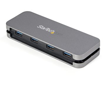 STARTECH StarTech.com 4 Port USB 3.0 Hub - USB-A to 4 x USB-A - SuperSpeed 5Gbps Portable USB 3.1 Gen 1 Type-A Hub (HB30AM4AB)