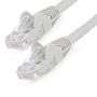 STARTECH StarTech.com 50cm LSZH CAT6 Ethernet Cable, 10 Gigabit Snagless RJ45 100W PoE Network Patch Cord with Strain Relief, CAT 6 10GbE UTP, Grey, Individually Tested/ ETL,  Low Smoke Zero Halogen - Category 6 (N6LPATCH50CMGR)