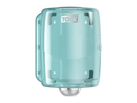 TORK Dispenser TORK senterrull W2 hvit/ turkis (653000)