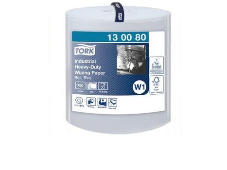 TORK Aftørringspapir Tork W1 3-lags Blå Krt/1 (130080)