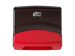 Tork Dispenser Tork Top-Pak W4 Sort/rød 394x427x206mm