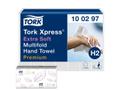 TORK Håndklædeark Tork Xpress Premium Extra Soft Multifold H2 2-lags Hvid Krt/21x100