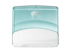 TORK Dispenser Tork Top-Pak W4 Hvid/turkis 394x427x206mm