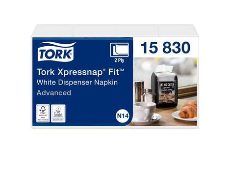 TORK Dispenserserviett TORK N14 2L hvit (720) (15830*6)